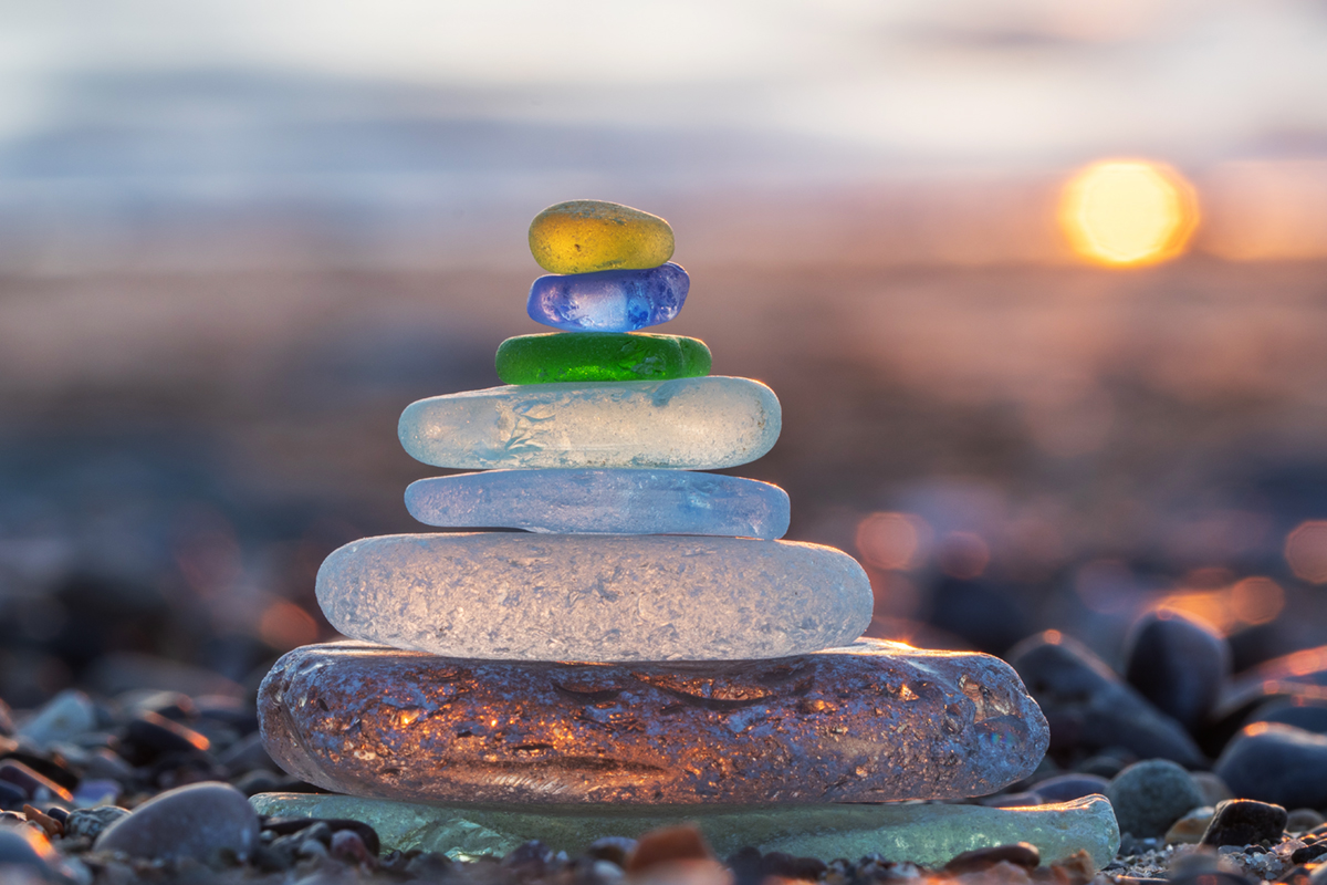 Beach Glass In Bodega Bay